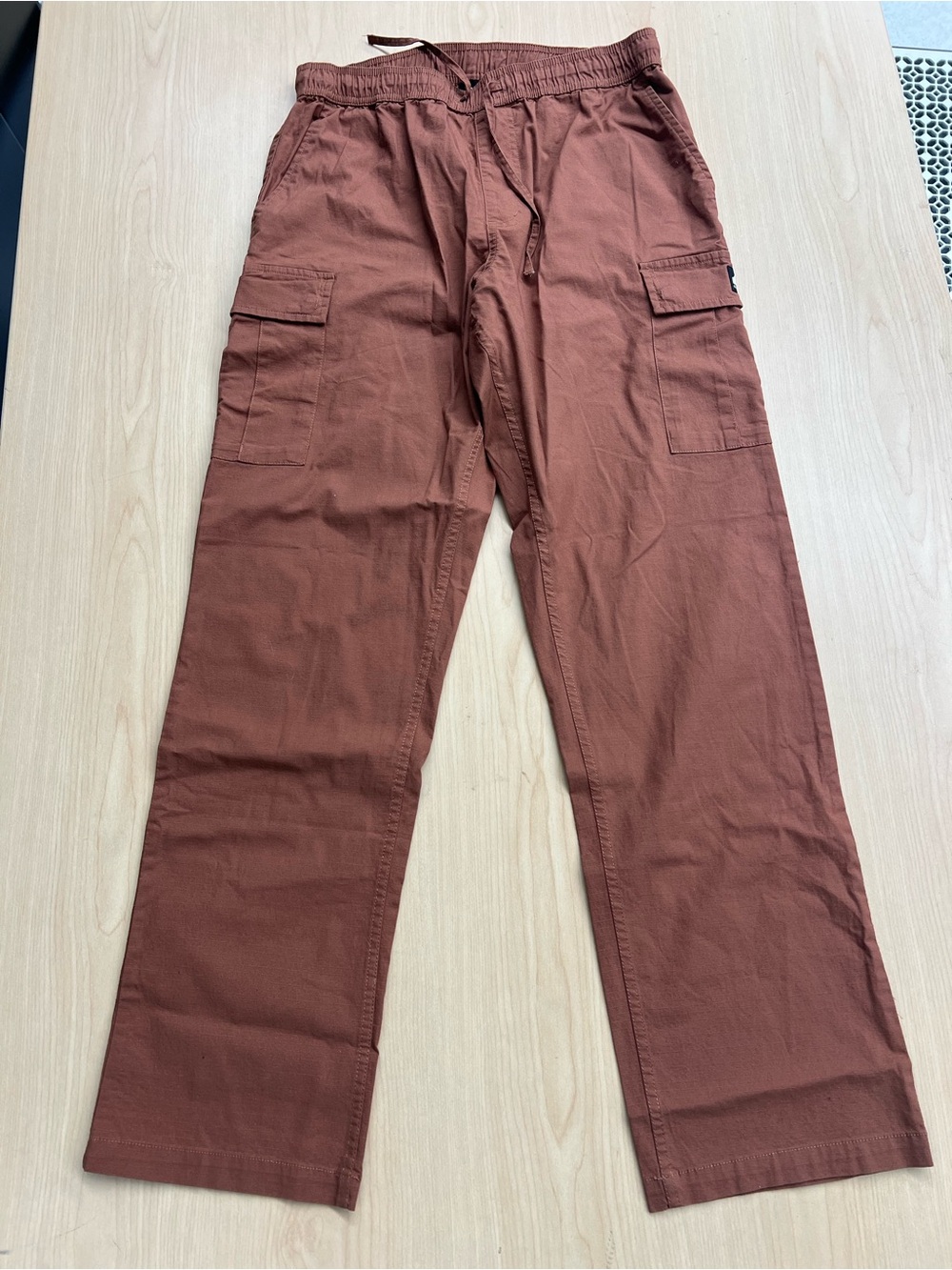 Quiksilver Men's Cargo Joggers - Rust Brown